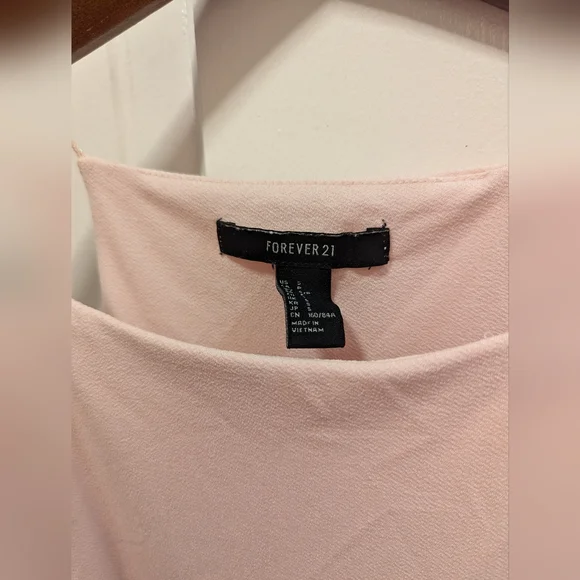 Blush String Tank Blouse - Picture 3 of 6